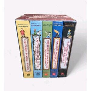 The Mysterious Benedict Society Paperback Boxed Set Trenton Lee Stewart SEALED